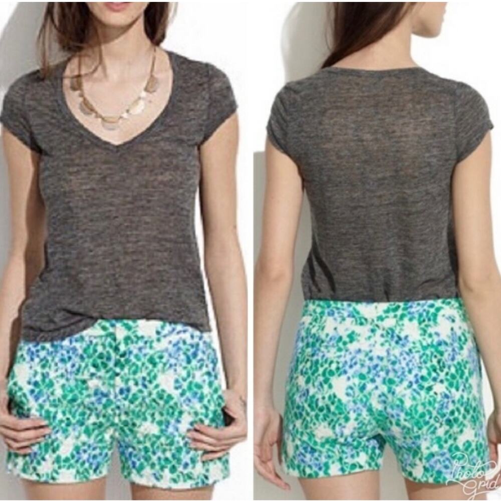 Madewell Bloom Lace Shorts‎ Floral Blue Blossom Size 4